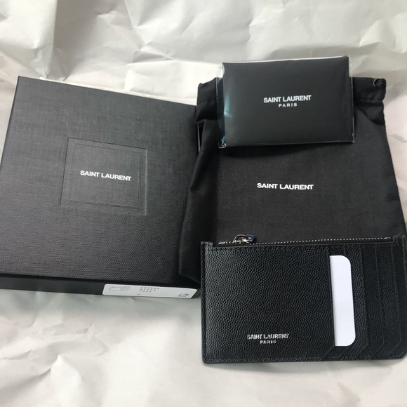 Saint Laurent Other - SAINT LAURENT FRAGMENT ZIPPED CARD CASE